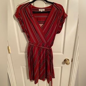 Soft, wrap mini dress
